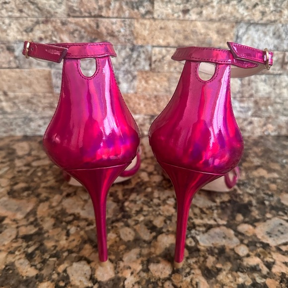 Stuart Weitzman Women's Nudistcurve 100mm Sandals Hot Pink - Picture 5 of 8